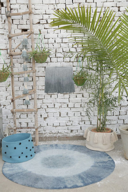 Lorena Canals Tie-Dye Rug - Vintage Blue (4' 11'') - C-TIE-VINTBL