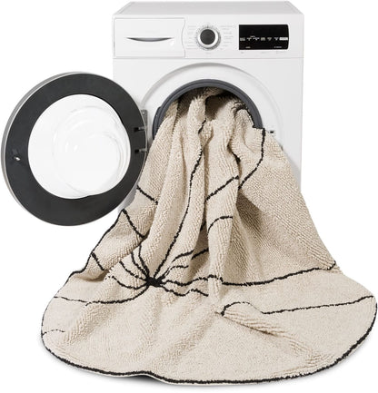 Lorena Canals Trace Rug - Beige (5' 3'') - C-TRACE-BEIGE