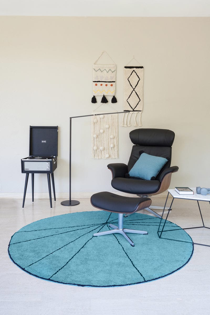 Lorena Canals Trace Rug - Petroleum (5' 3'') - C-TRACE-PETRO