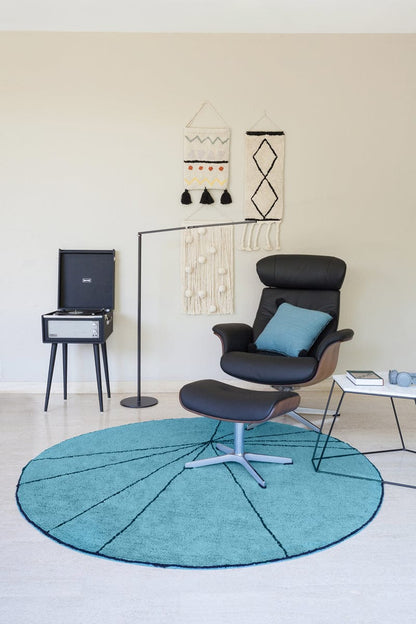 Lorena Canals Trace Rug - Petroleum (5' 3'') - C-TRACE-PETRO