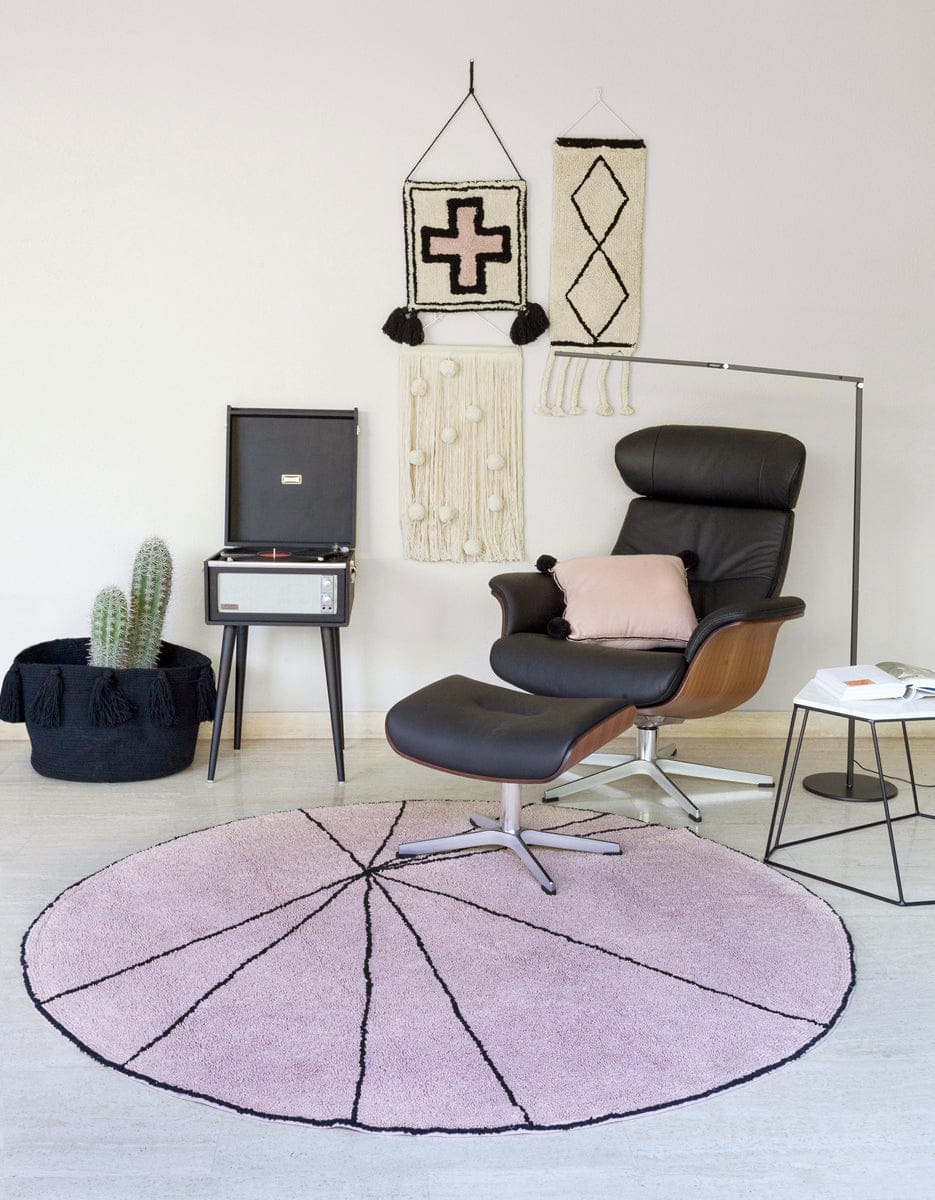 Lorena Canals Trace Rug - Wood Rose (5' 3'') - C-TRACE-WOOD