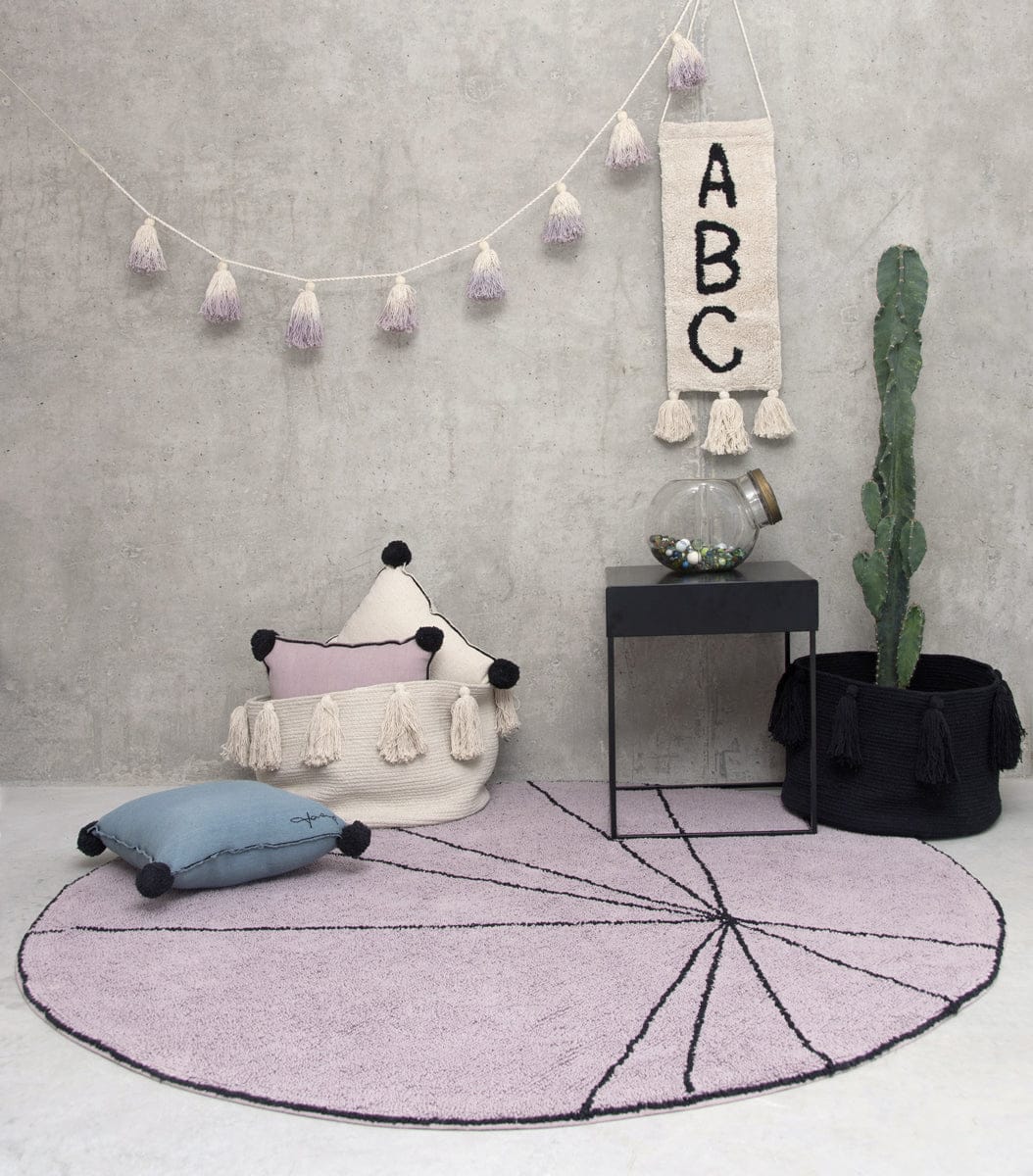 Lorena Canals Trace Rug - Wood Rose (5' 3'') - C-TRACE-WOOD