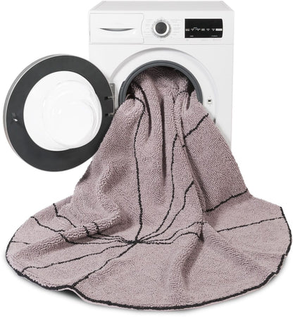 Lorena Canals Trace Rug - Wood Rose (5' 3'') - C-TRACE-WOOD