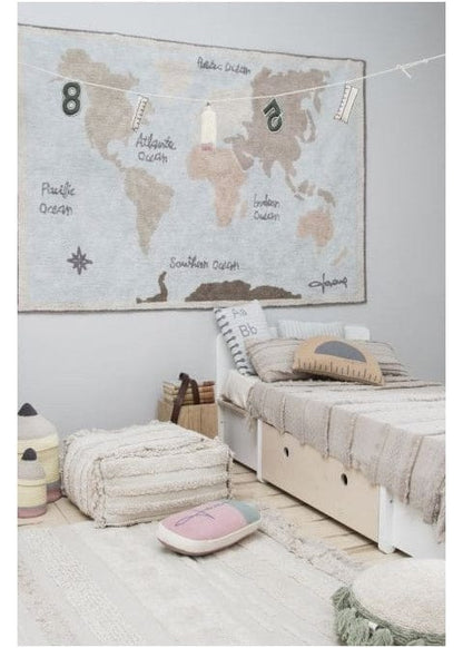 Lorena Canals Vintage Map Rug (4'7" x 6'7") - C-VINTMAP