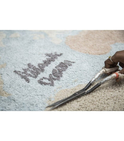 Lorena Canals Vintage Map Rug (4'7" x 6'7") - C-VINTMAP