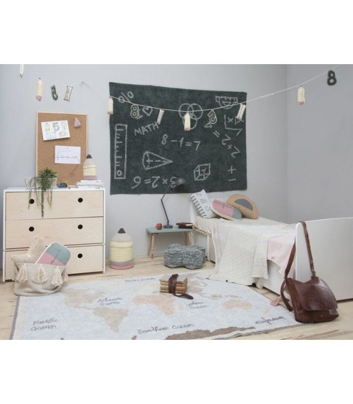 Lorena Canals Vintage Map Rug (4'7" x 6'7") - C-VINTMAP