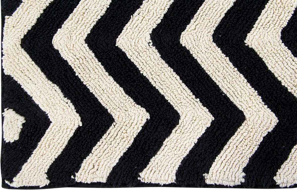 Lorena Canals Zig Zag Runner (2' 6" x 7' 6") - C-BW-ZIGZAG-P