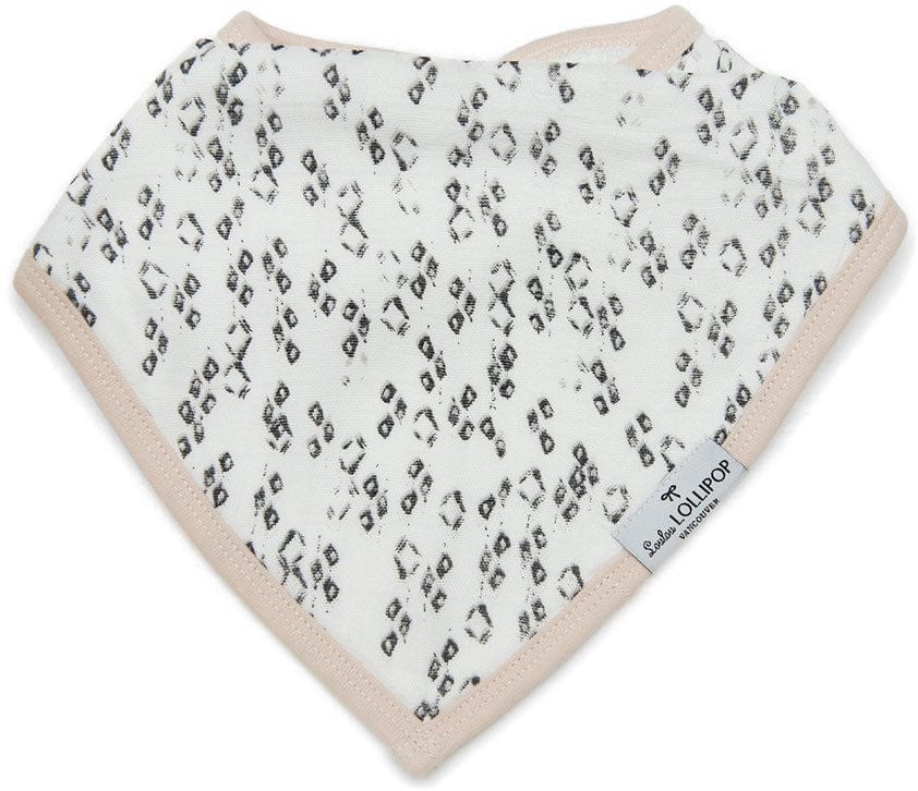 Loulou Lollipop Luxe Muslin Bandana Bib Set - Blushing Protea - BIBPROTEA
