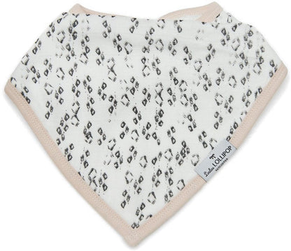 Loulou Lollipop Luxe Muslin Bandana Bib Set - Blushing Protea - BIBPROTEA