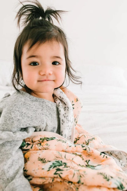 Loulou Lollipop Luxe Muslin Quilt - Blushing Protea - QTPROTEA