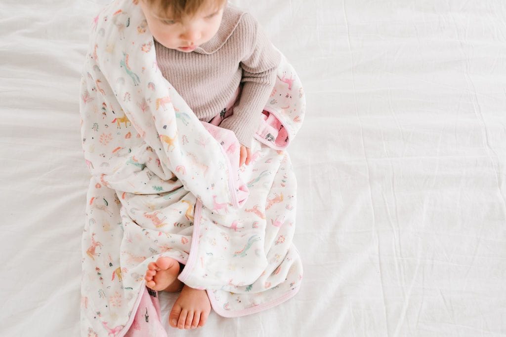 Loulou Lollipop Luxe Muslin Quilt - Unicorn Dream - QTUNICORN