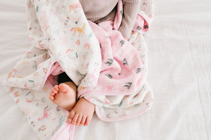 Loulou Lollipop Luxe Muslin Quilt - Unicorn Dream - QTUNICORN