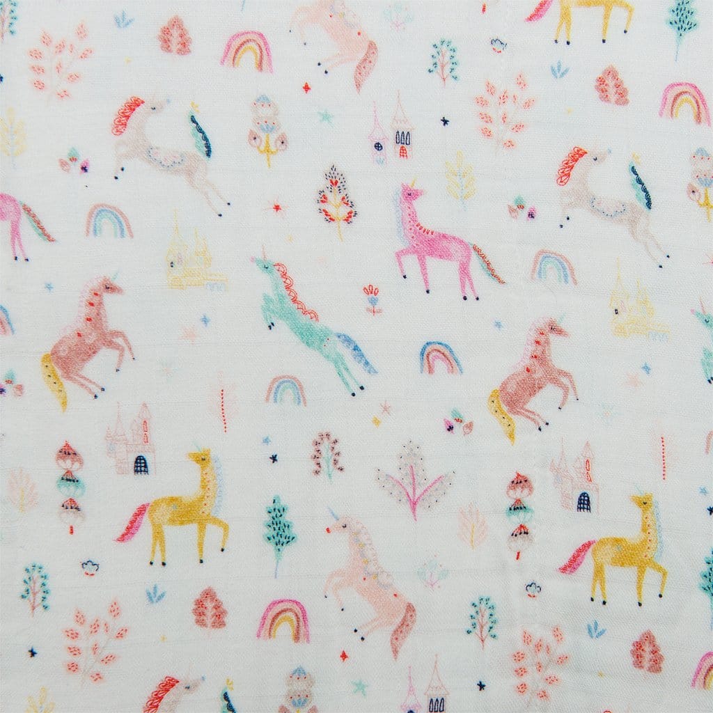 Loulou Lollipop Luxe Muslin Quilt - Unicorn Dream - QTUNICORN