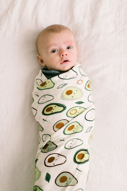 Loulou Lollipop Luxe Muslin Swaddle - Avocado - SWAVO