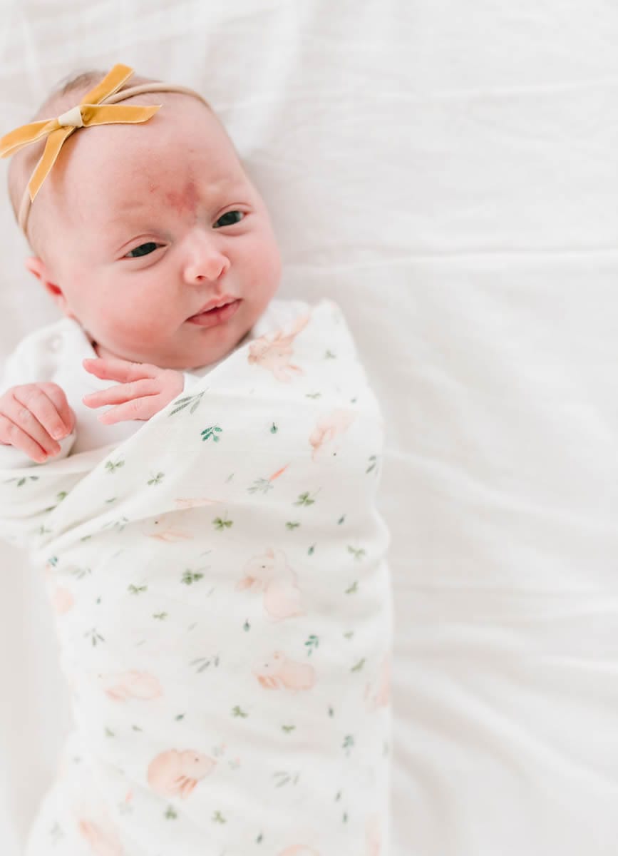Loulou Lollipop Luxe Muslin Swaddle - Bunny Meadow - SWBUNN