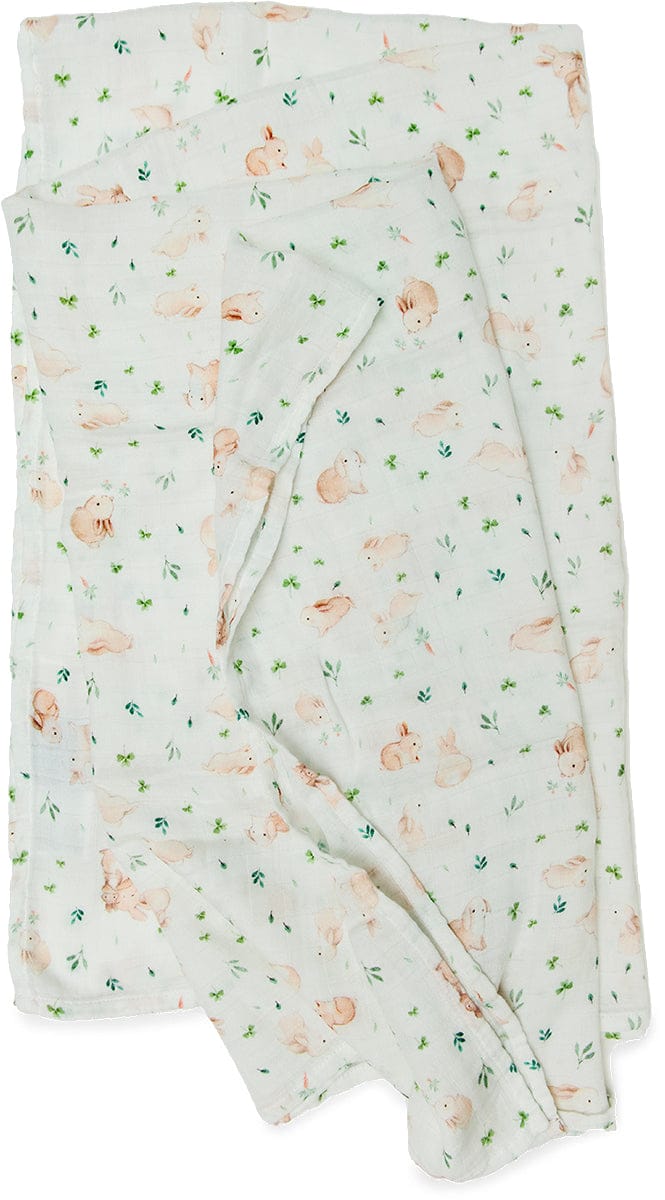 Loulou Lollipop Luxe Muslin Swaddle - Bunny Meadow - SWBUNN