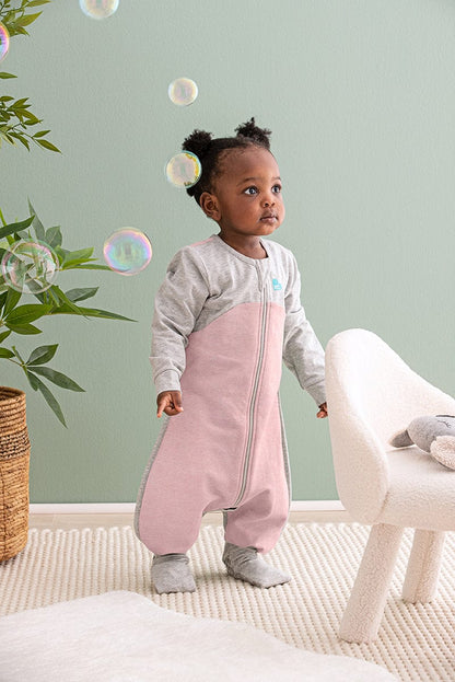 Love To Dream Long Sleeve Sleep Suit Organic Cotton Mild, 6-12 M - Dusty Pink - L41-19-001-DPK-6-12M