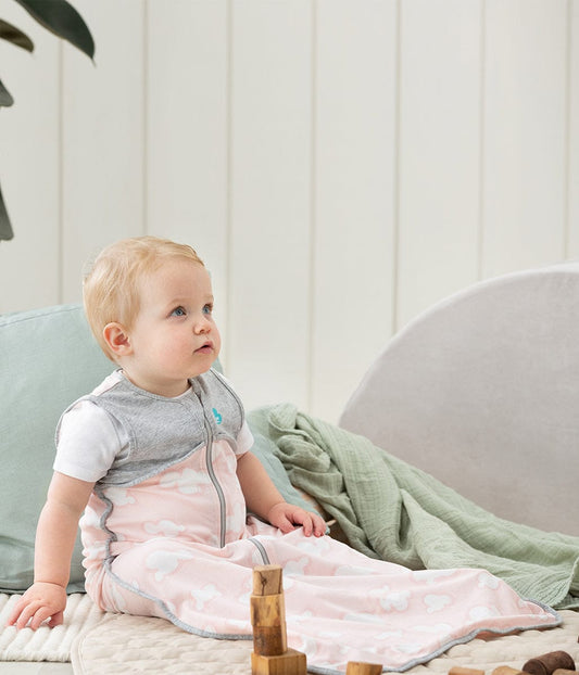 Love To Dream Sleep Bag Organic Cotton Lite .2 TOG, 6-18 M, Daydream Dusty Pink - L30-22-254-DPK-6-18M