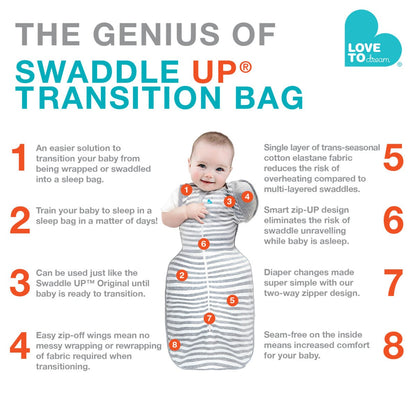 Love To Dream Swaddle UP Transition Bag, 1.0 TOG, Large - Mint - 16-40304
