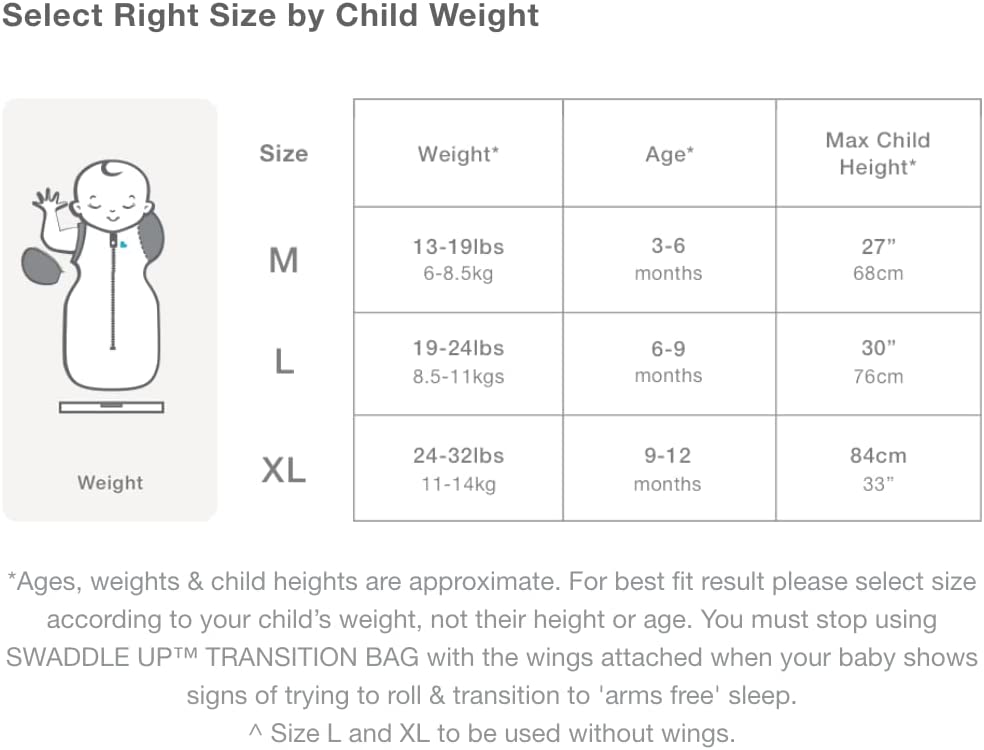 Love To Dream Swaddle UP Transition Bag Silky-Lux - Gray Moon and Stars, Large - 16-44202