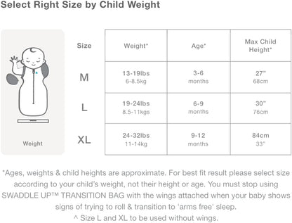 Love To Dream Swaddle UP Transition Bag Silky-Lux - Gray Moon and Stars, Large - 16-44202