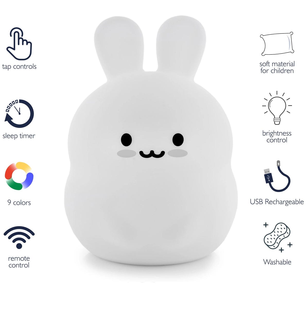 LumieWorld LumiPets Bunny Night Light + Remote - BUNNYREMOTE