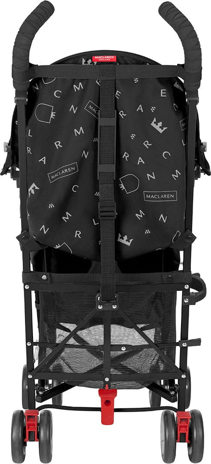 Maclaren Triumph Umbrella Stroller - Black/Charcoal - Silver Frame - WSE03011