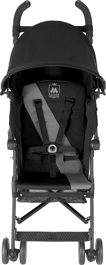 Maclaren Triumph Umbrella Stroller - Black/Charcoal - Silver Frame - WSE03011