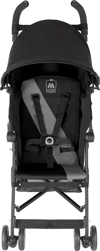 Maclaren Triumph Umbrella Stroller - Black/Charcoal - Silver Frame - WSE03011