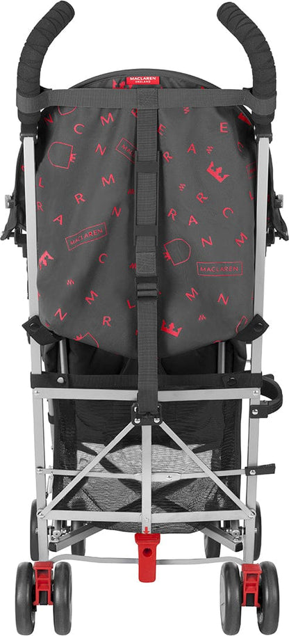 Maclaren Triumph Umbrella Stroller - Charcoal/Scarlet - WSE03032