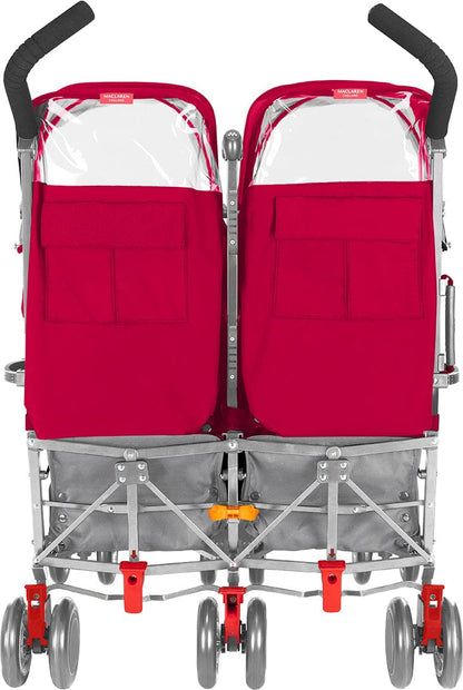 Maclaren Twin Techno Double Stroller - Persian Rose - WSE13022