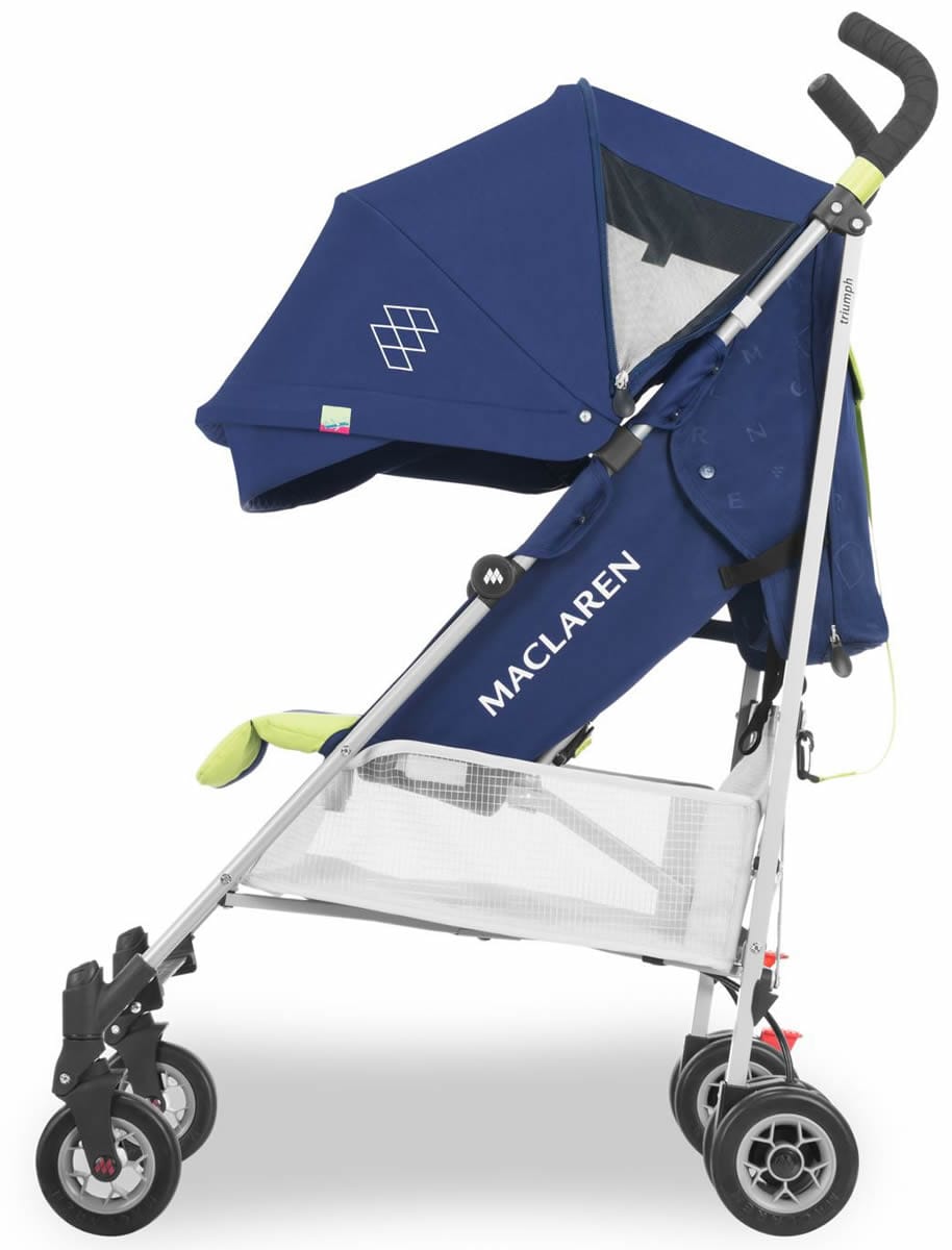 Maclaren 2018 / 2019 Triumph Umbrella Stroller - Medieval Blue/Limeade - WD1G030632
