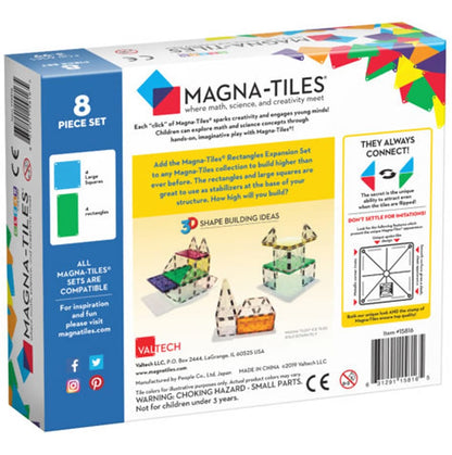 Magna-Tiles Rectangles 8-Piece Expansion Set - 15816