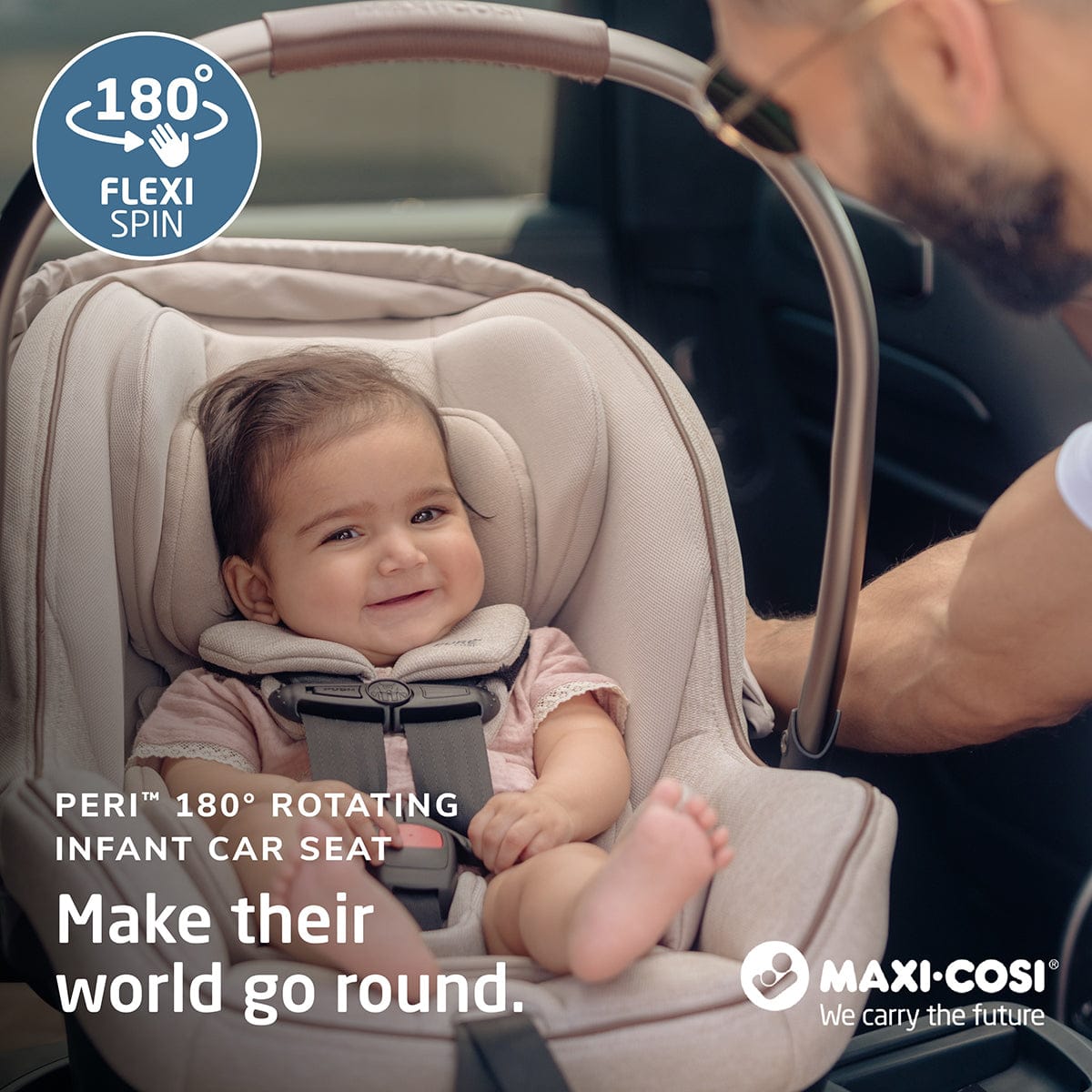 maxi cosi spin seat Maxi-Cosi Peri 180 Rotating Infant Car Seat, Onyx Wonder