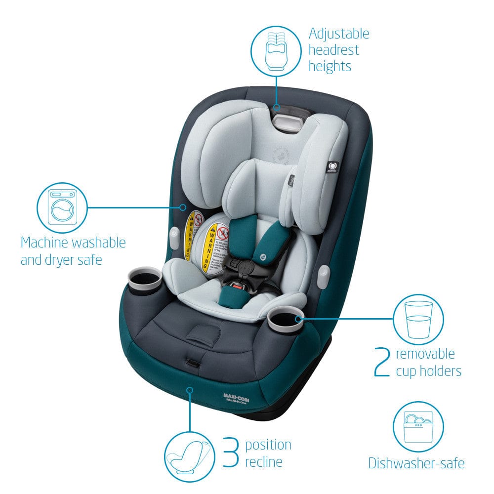 Maxi-Cosi Pria All-in-One Convertible Car Seat - Alpine Jade (PureCosi) - CC244FYB