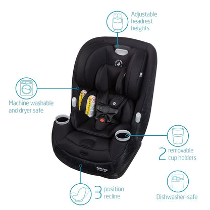 Maxi-Cosi Pria All-in-One Convertible Car Seat - Sonar Black (PureCosi) - CC244FZE