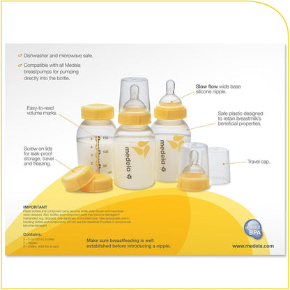 Medela Breast Milk 3 5oz Bottle Storage Set- 3 Pack - 87131