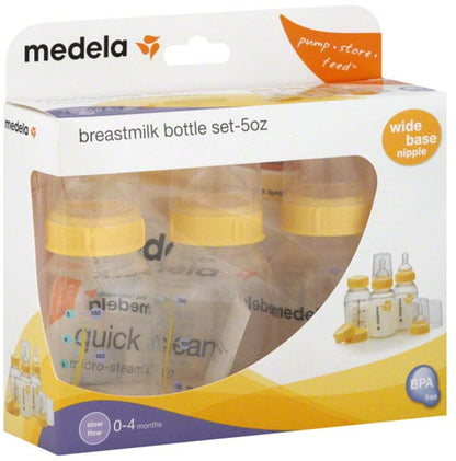 Medela Breast Milk 3 5oz Bottle Storage Set- 3 Pack - 87131