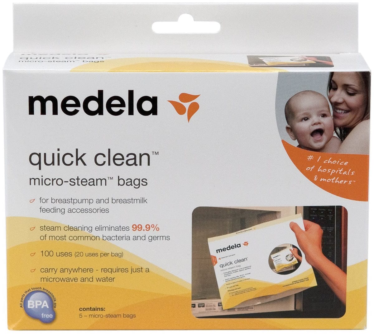 Medela Quick Clean Micro-Steam Bags - 87024
