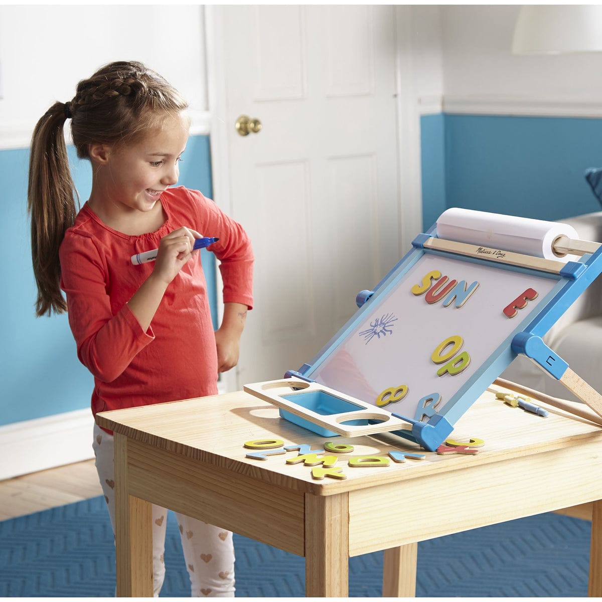 Melissa & Doug Double-Sided Magnetic Tabletop Easel - 2790-MD