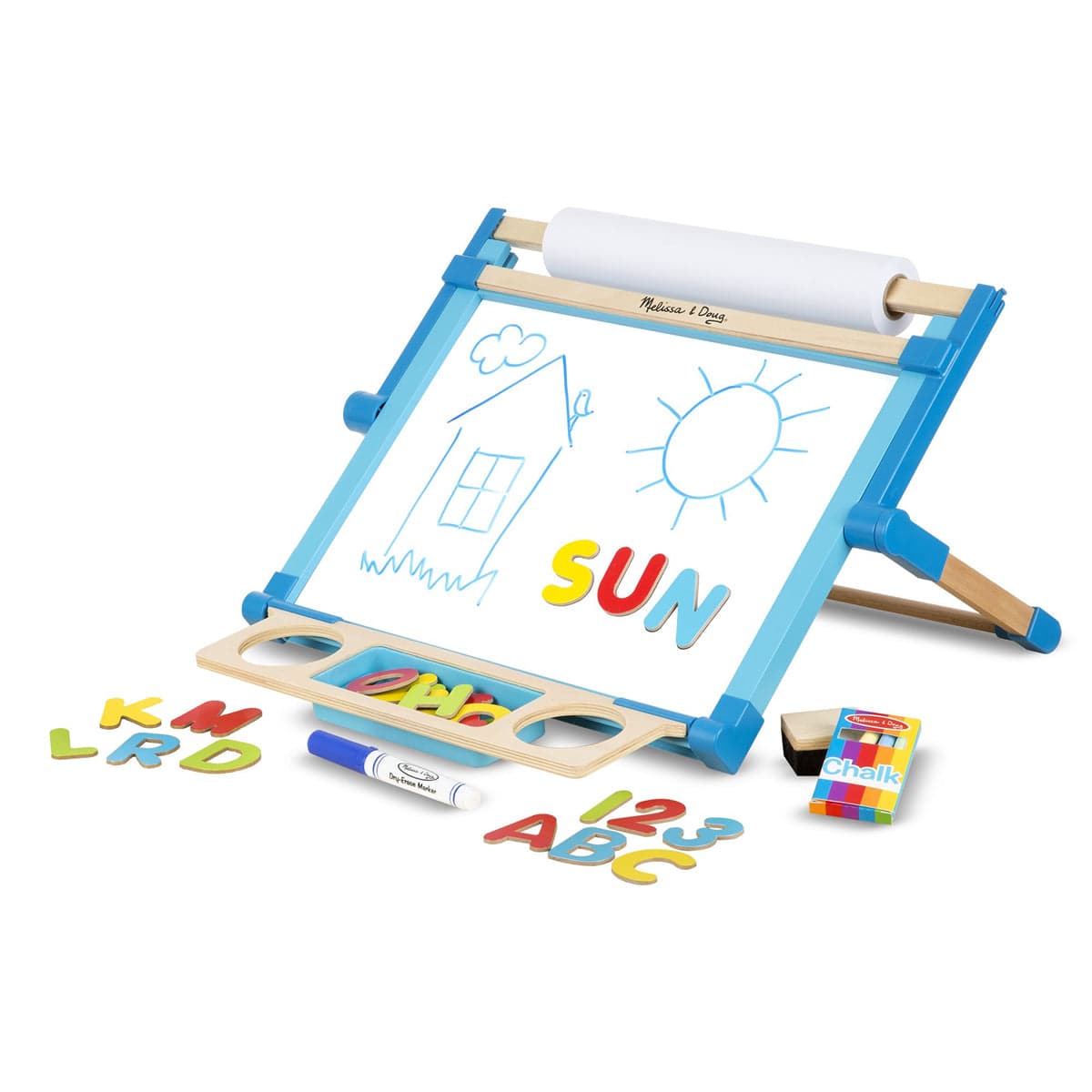 Melissa & Doug Double-Sided Magnetic Tabletop Easel - 2790-MD