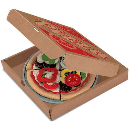 Melissa & Doug Felt Play Food - Pizza Set - 3974