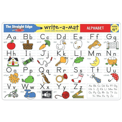 Melissa & Doug Write-a-Mat - Alphabet - 5028