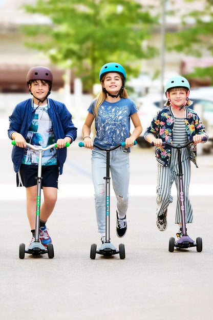 Micro Kickboard Maxi Deluxe Pro Scooter - Grey / Green - MMD089