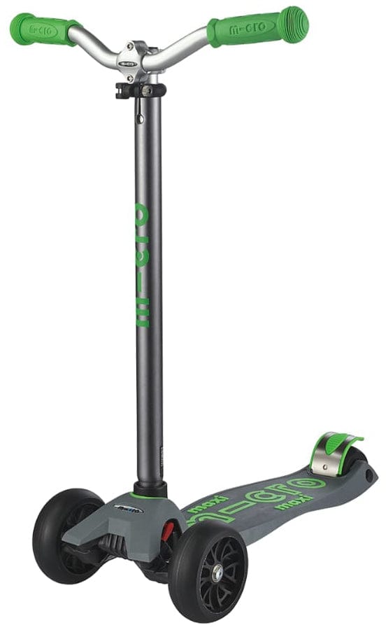 Micro Kickboard Maxi Deluxe Pro Scooter - Grey / Green - MMD089