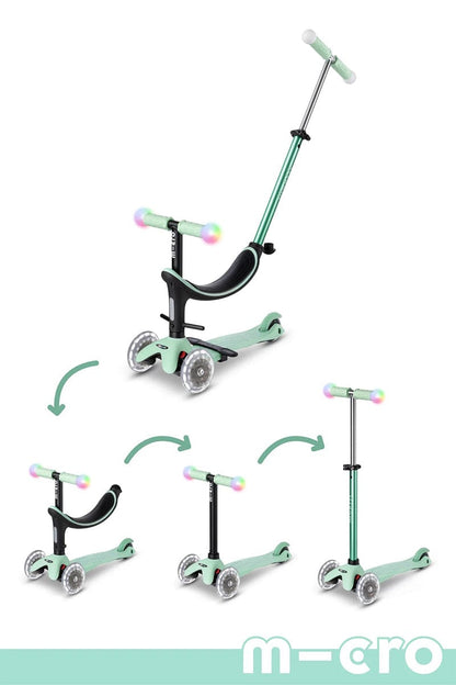 Micro Kickboard Micro Mini2Grow Magic LED Scooter - Pink