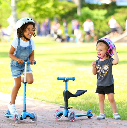 Micro Kickboard Mini 3-in-1 Deluxe Plus Scooter - Blue - MMD080