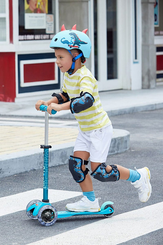 Micro Kickboard Mini Deluxe LED Scooter - Aqua - MMD076