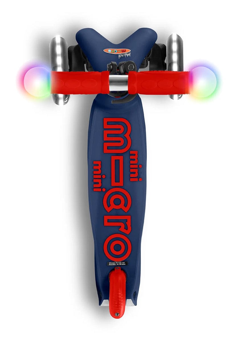 Micro Kickboard Mini Deluxe Magic LED Scooter (2-5 Years) - Navy Blue - MMD149