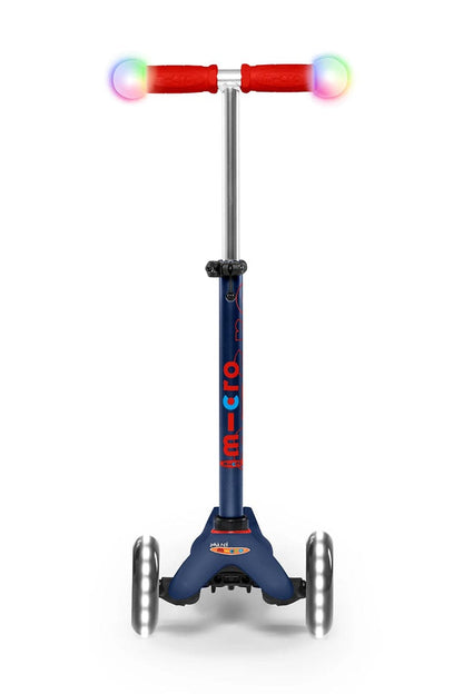 Micro Kickboard Mini Deluxe Magic LED Scooter (2-5 Years) - Navy Blue - MMD149